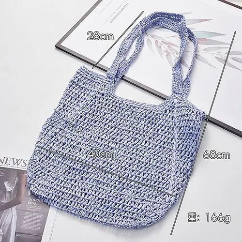 Stylish Woven Fabric Tote Bag for Casual Use